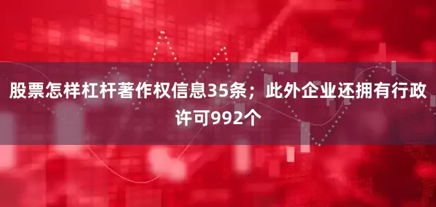 股票怎样杠杆著作权信息35条；此外企业还拥有行政许可992个